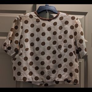 Vintage 1950s PolkaDot Blouse